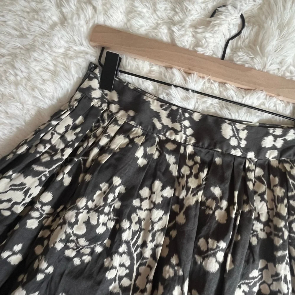 Anthropologie Moulinette Soeurs Silk Blend Floral A-Line Skirt - Picture 5 of 8